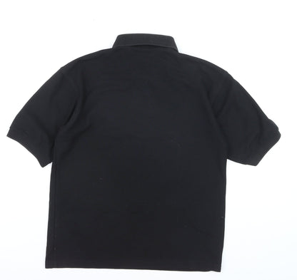 Pinders Schoolwear Boys Black Short Sleeve Polo Shirt Size Small