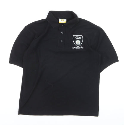 Pinders Schoolwear Boys Black Polo Shirt Small Short Sleeve School Top