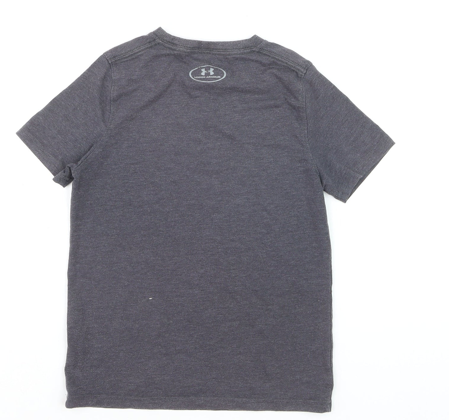 Under Armour Boys Grey HeatGear Sports T-Shirt YSM Short Sleeve