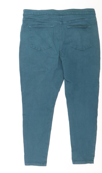 Marks and Spencer Women’s Green Super Skinny Jeans Size 18 Short