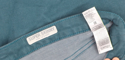 Marks and Spencer Women’s Green Super Skinny Jeans Size 18 Short