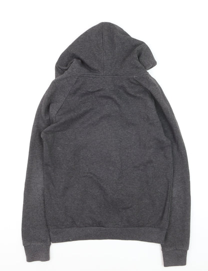 Kickers Teens Grey Full Zip Hoodie 10 Regular Fit Graphic Print