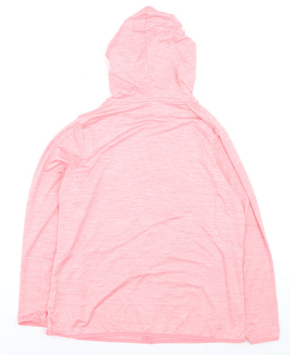 Dunnes Stores Women Pink Full Zip Hooded Sweatshirt L Performance Sport