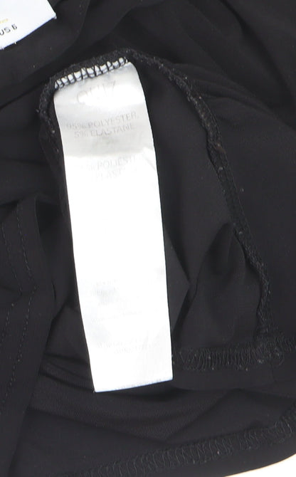 Quiz Women's Black Wrap Blouse Long Sleeve Size 10