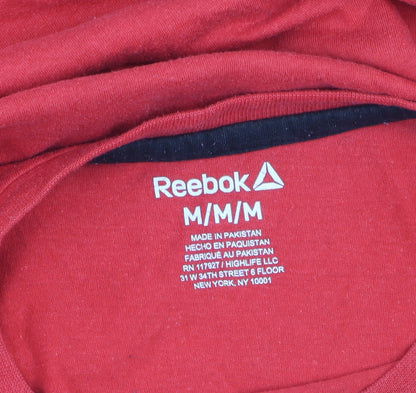 Reebok Men's Red Graphic Fitness Division T-Shirt Size M