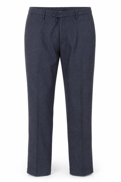 Cavani Women's Blue Herringbone Dress Pants Size 12 Regular Fit