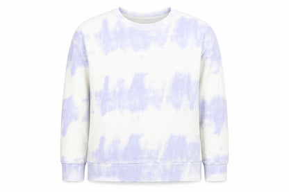 Dunnes Women Purple Tie-Dye Pullover Sweatshirt Size S