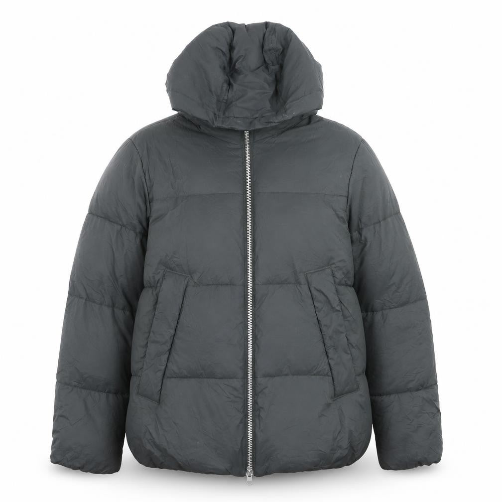 Primark Women’s Green Puffer Jacket Hooded Medium Thermal Wind Resistant