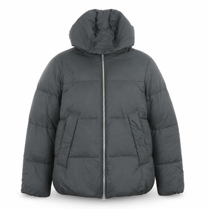 Primark Women’s Green Puffer Jacket Hooded Medium Thermal Wind Resistant