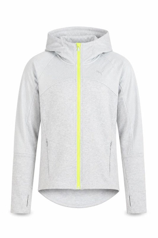 Puma Men's Grey XS Slim Fit Hooded Track Jacket
