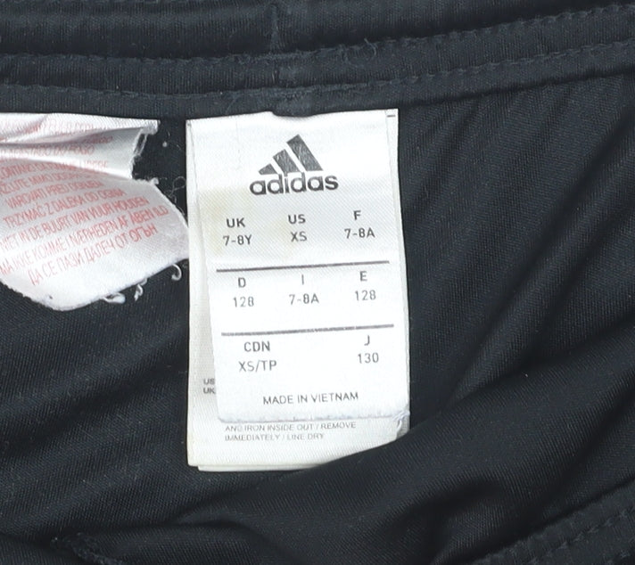 Adidas Boys Black Manchester United Football Shorts 7-8 Years