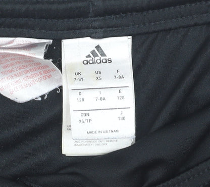 Adidas Boys Black Manchester United Football Shorts 7-8 Years