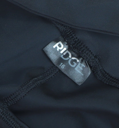 Ridge Womens Black Padded Cycling Leggings Size 16