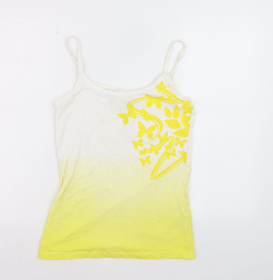FIFA World Cup Brazil Women's Yellow Ombre Tank Top Size 10/12