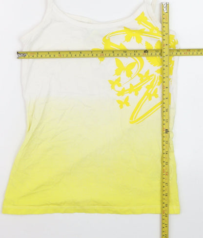 FIFA World Cup Brazil Women's Yellow Ombre Tank Top Size 10/12