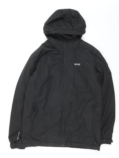 Regatta Men’s Black Waterproof Hooded Parka Jacket Size S Outdoor Hiking