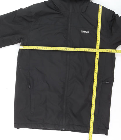 Regatta Men’s Black Waterproof Hooded Parka Jacket Size S Outdoor Hiking