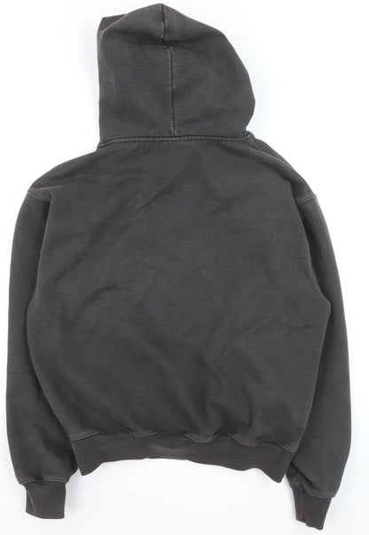 Broken Planet Men's Grey Pullover Hoodie Medium Fleece Logo Streetwear