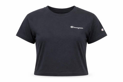 Champion Women’s Black Cropped Cotton T-Shirt Size M