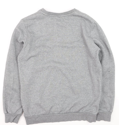 Puma Men's Grey Crew Neck Pullover Sweatshirt Size L