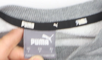 Puma Men's Grey Crew Neck Pullover Sweatshirt Size L