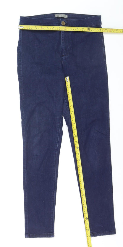 Oasis Women's Blue Skinny Slim Fit Stretch Jeans Size 12