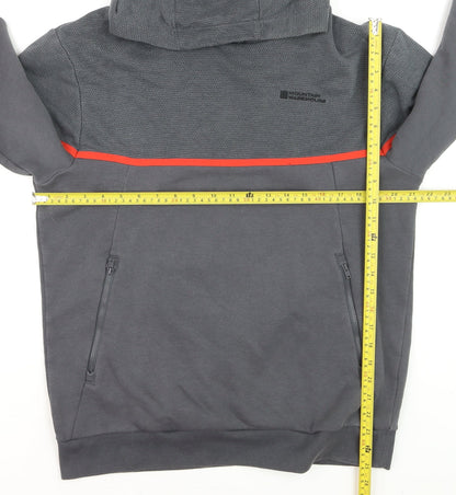 Mountain Warehouse Men’s Grey Pullover Hoodie Medium Outdoor Quick Dry