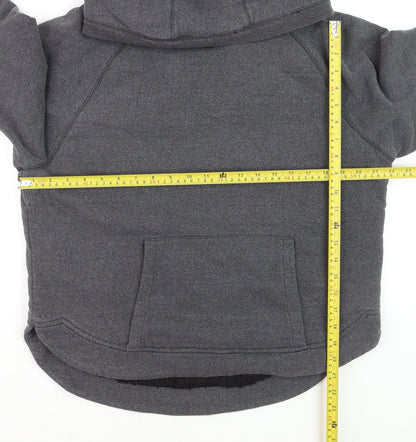 90 Degree Boys Grey Pullover Hoodie L Fleece Lined Cotton Blend