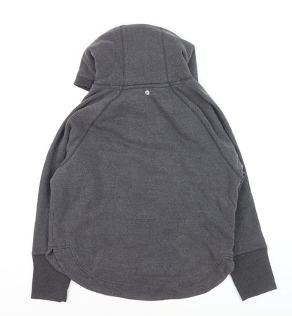 90 Degree Boys Grey Pullover Hoodie L Fleece Lined Cotton Blend