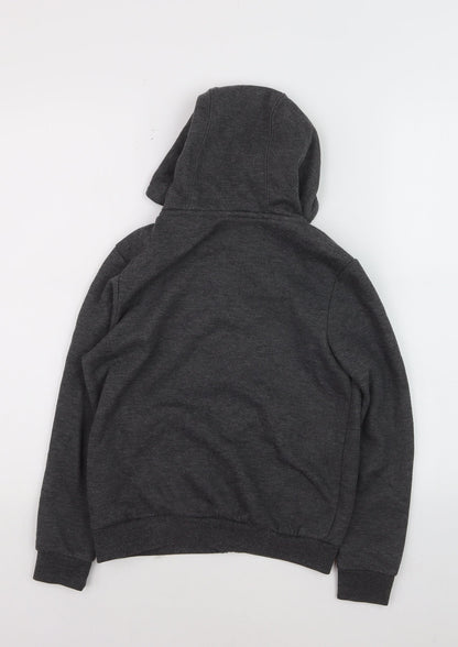 Slazenger Boys Grey Full Zip Fleece Hoodie 9-10 Years