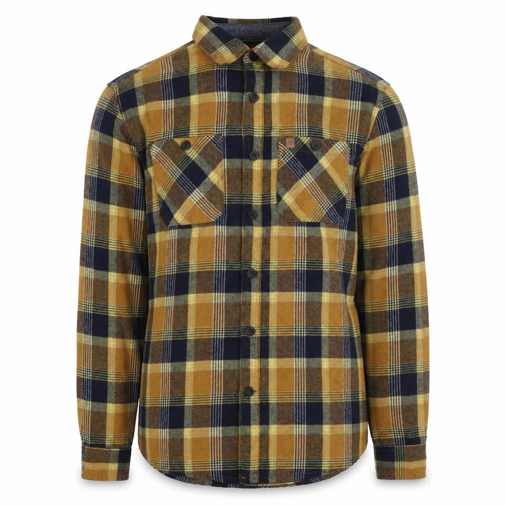 Coleman Men's Brown Plaid Flannel Button-Up Shirt Size M