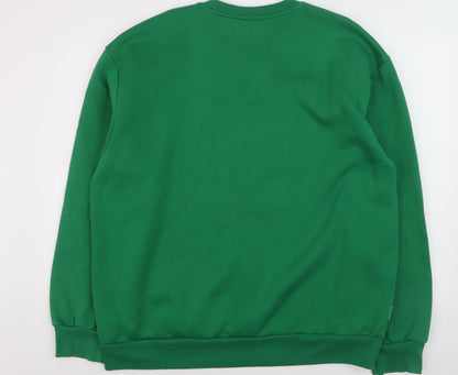 Slazenger Men’s Green 2XL Crew Neck Pullover Sweatshirt