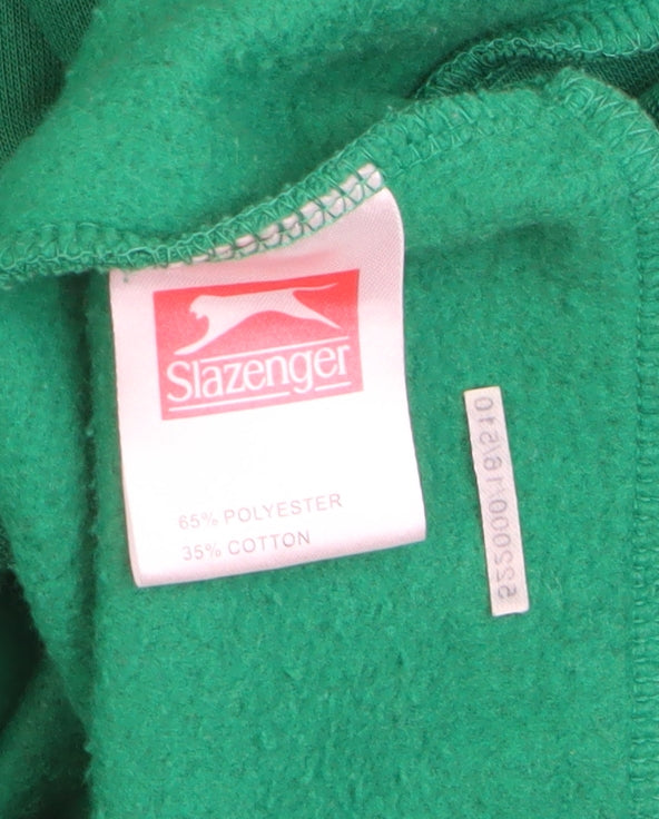 Slazenger Men’s Green 2XL Crew Neck Pullover Sweatshirt