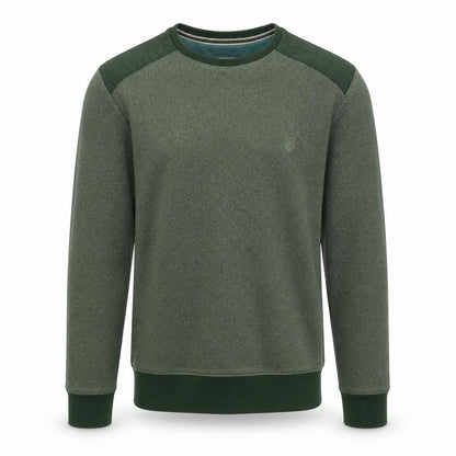 GAS Men's Green Cotton Blend Crew Neck Pullover Jumper Size S