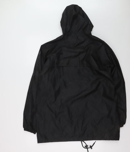 Regatta Men’s Black Waterproof Hooded Rain Jacket M 40in Outdoor