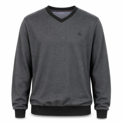 Galvini Mens Grey XL V-Neck Pullover Jumper Casual Knitwear