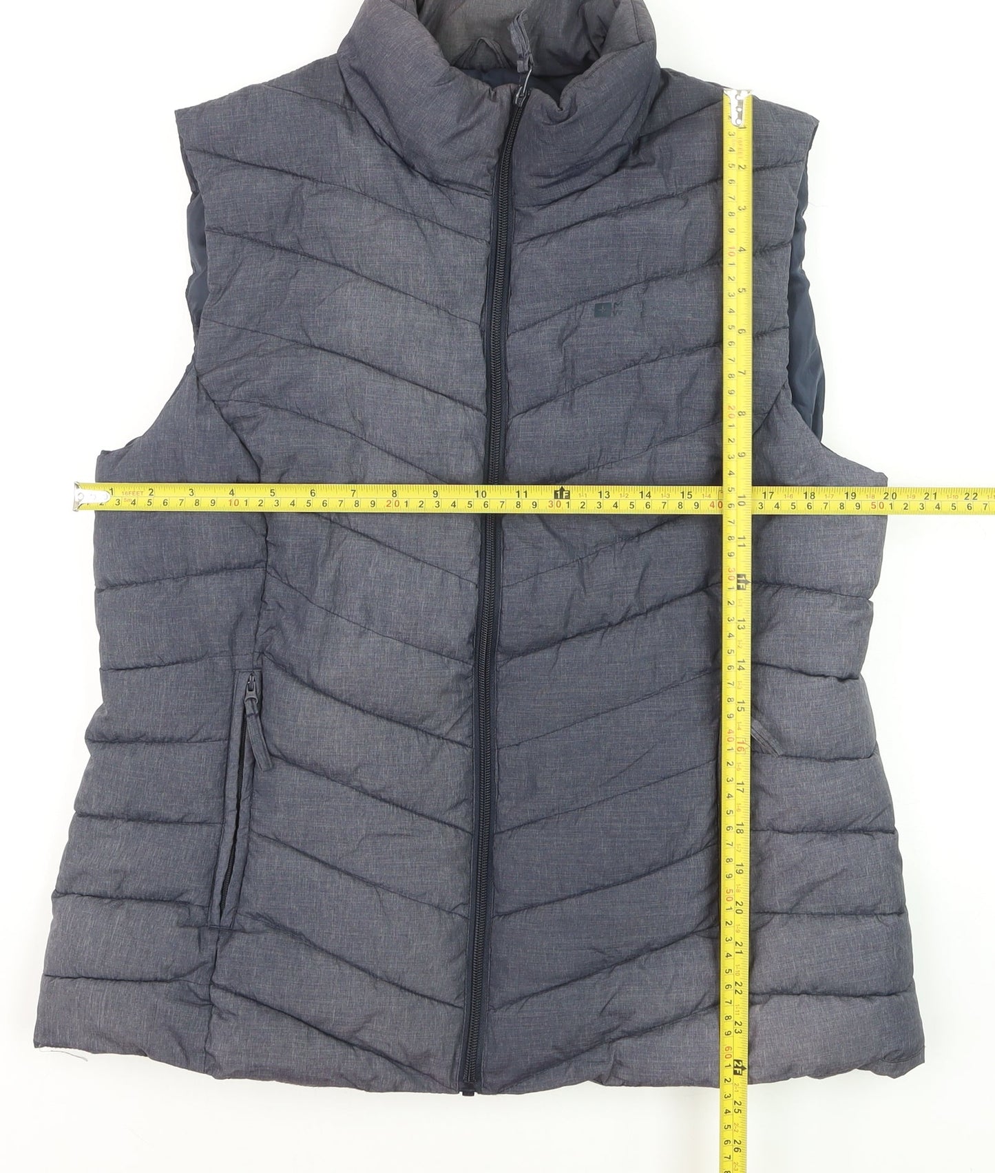 Mountain Warehouse Womens Grey Size 16 Padded Puffer Waistcoat