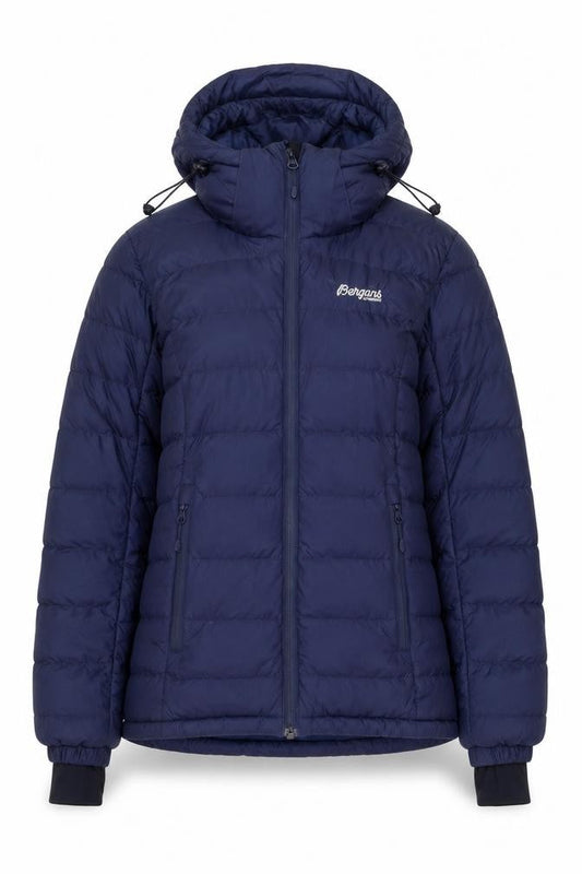 Bergans of Norway Womens Blue XS Puffer Jacket Hooded Down Winter Coat