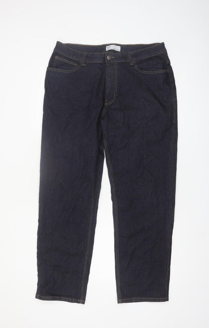 Denim Co Men's Blue Straight Fit Jeans W34 L32 Cotton Blend