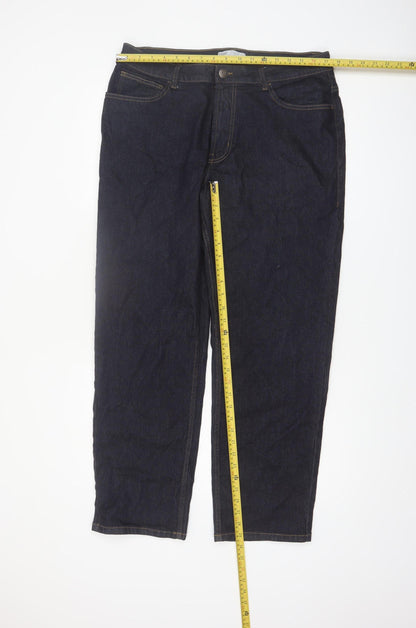 Denim Co Men's Blue Straight Fit Jeans W34 L32 Cotton Blend