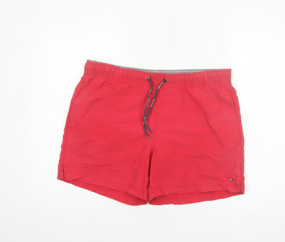 Tommy Hilfiger Men's Red Swim Shorts Medium Quick Dry