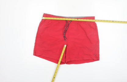 Tommy Hilfiger Men's Red Swim Shorts Medium Quick Dry