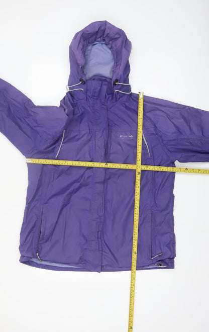 Regatta Womens Purple Waterproof Rain Coat Jacket Size 18 Hooded