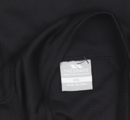 Trespass Mens Black XXL Softshell Windbreaker Jacket