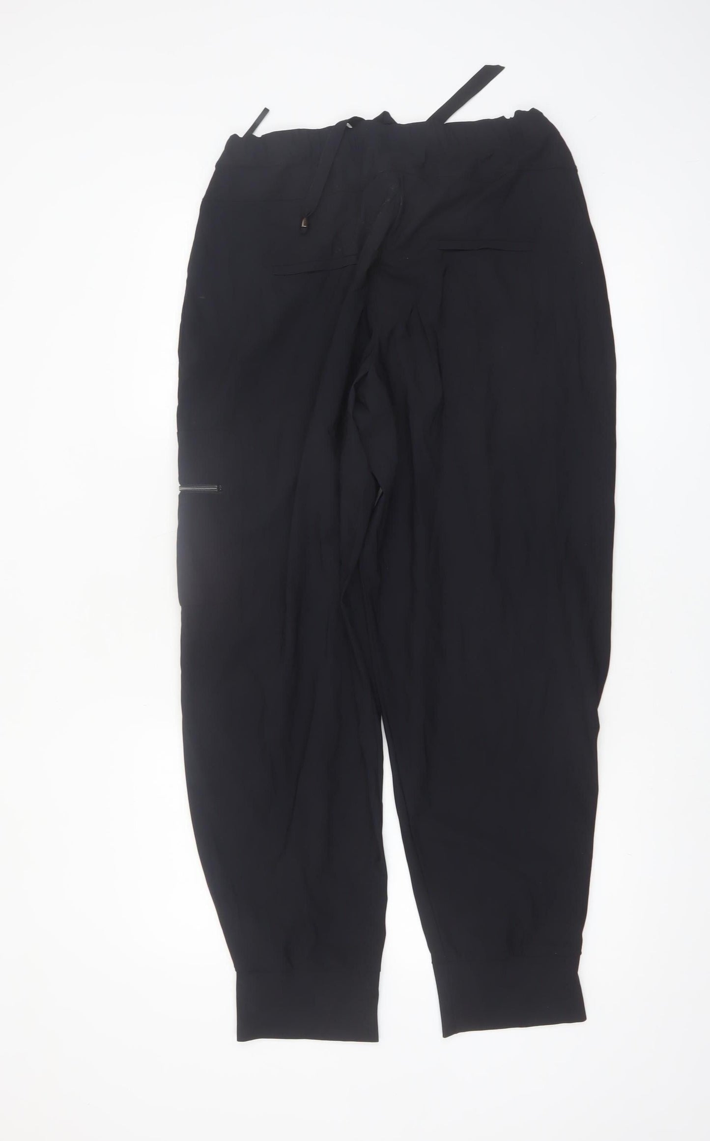 Naya Women's Black Cargo Tapered Trousers Size 4 Casual