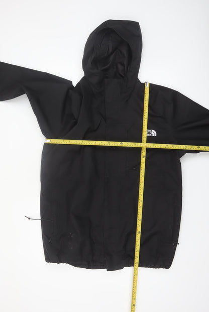 The North Face Men's Black XL Waterproof Hooded Rain Jacket