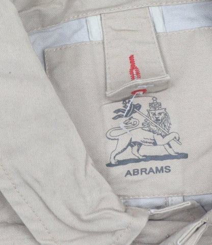 Abrams Mens Beige 2XL Military Jacket Cotton Casual Style