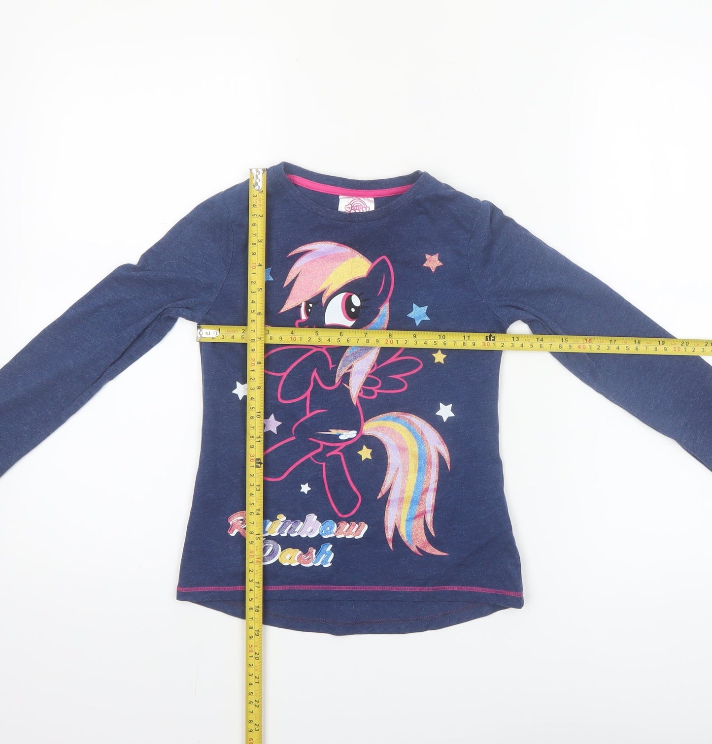 My Little Pony Girls Blue Long Sleeve T-Shirt 6-7 Years Rainbow Dash