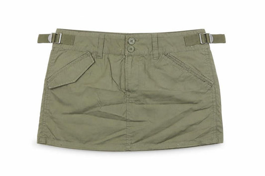 H&M Divided Women Green Cargo Short Skirt Size 8