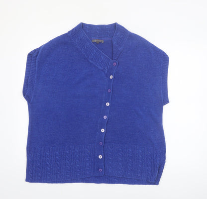 Marks and Spencer Women’s Blue Sleeveless Cardigan XL Knit
